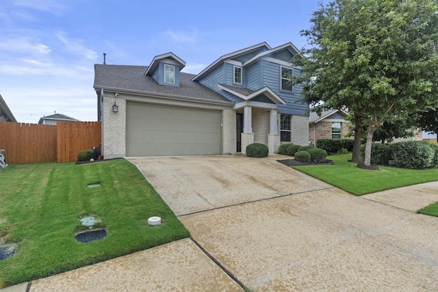 7104 Brick Slope Path, Austin, TX 78744 - craftsman-style house featuring brick siding, concrete driveway, an attached garage, and roof with shingles