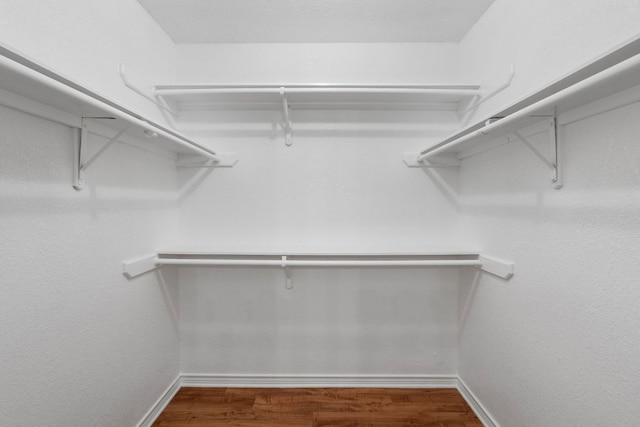 3419 Bluebonnet Trl, Georgetown, TX 78628 - spacious closet featuring wood finished floors