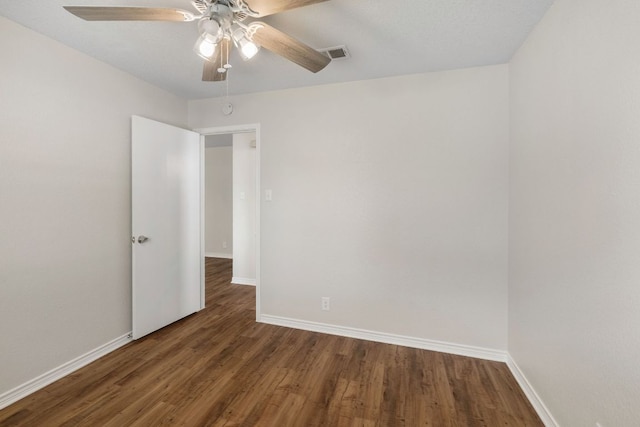 3419 Bluebonnet Trl, Georgetown, TX 78628 - unfurnished room with wood finished floors and a ceiling fan
