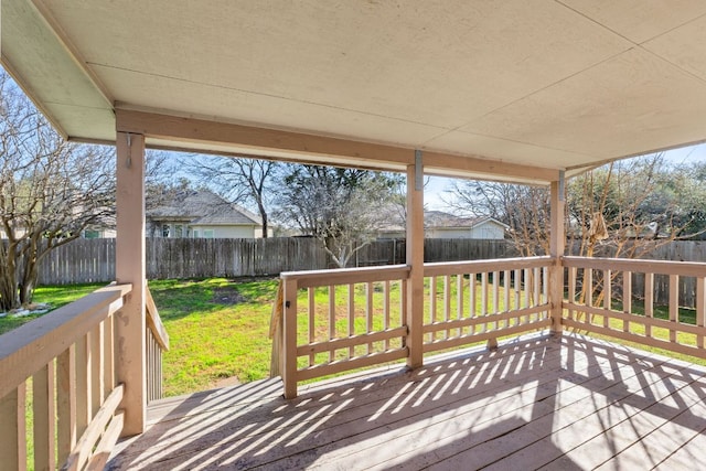 3419 Bluebonnet Trl, Georgetown, TX 78628 - wooden deck with a fenced backyard