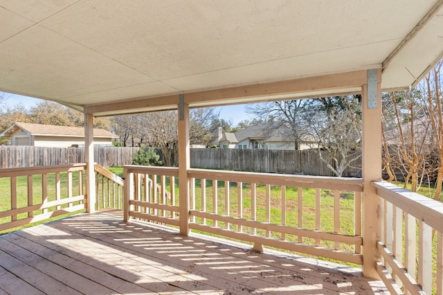 3419 Bluebonnet Trl, Georgetown, TX 78628 - wooden deck featuring a fenced backyard