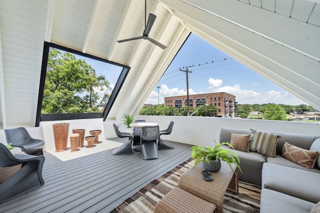 2309 E 5th St, Austin, TX 78702 - wooden deck with an outdoor hangout area