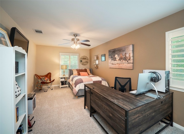401 Kimra Cv, Georgetown, TX 78628 - bedroom with carpet flooring and ceiling fan