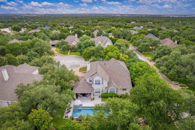 401 Kimra Cv, Georgetown, TX 78628 - aerial view of residential area with a pool area