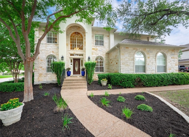 401 Kimra Cv, Georgetown, TX 78628 - view of front of home featuring stone siding