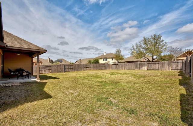 578 Ledge Stone Dr, Austin, TX 78737 - fenced backyard featuring a patio area
