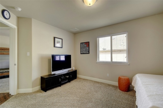 578 Ledge Stone Dr, Austin, TX 78737 - bedroom featuring light carpet and baseboards