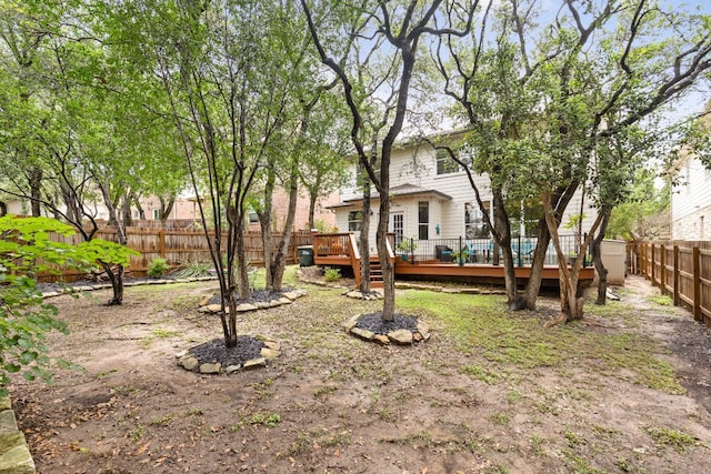 4112 Seldalia Trl, Austin, TX 78732 - fenced backyard with a deck