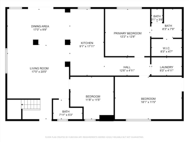 17708 Cherry Ln, Lago Vista, TX 78645 - view of floor plan / room layout