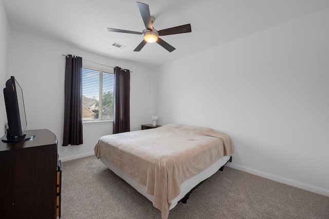 15800 Tetons Ct, Bee Cave, TX 78738 - bedroom with carpet and a ceiling fan