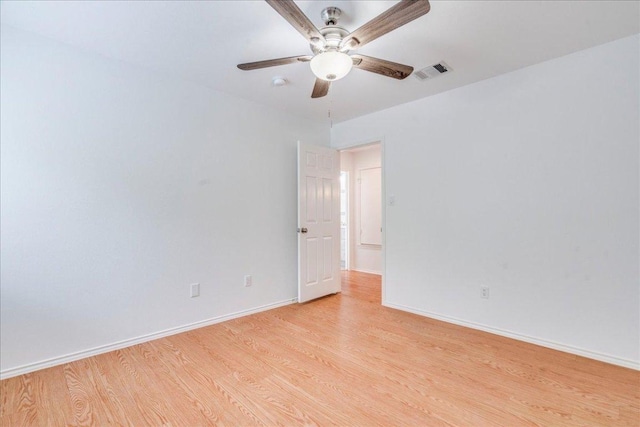 911 Bogart Rd, Cedar Park, TX 78613 - unfurnished room with light wood-style flooring and ceiling fan