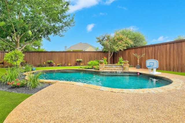 30613 Chi Chi Dr, Georgetown, TX 78628 - view of swimming pool featuring a fenced backyard and a patio
