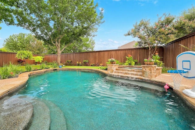 30613 Chi Chi Dr, Georgetown, TX 78628 - view of swimming pool featuring a fenced backyard