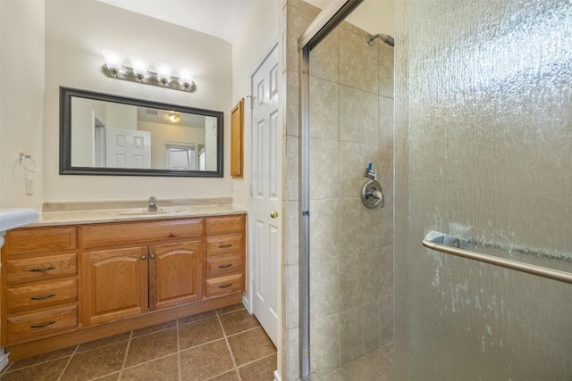 3710 Castle Rock Dr, Round Rock, TX 78681 - bathroom with vanity and a stall shower