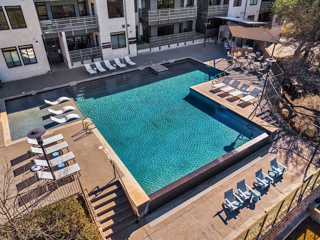 3600 S Lamar Blvd Unit 501, Austin, TX 78704 - community pool featuring a patio