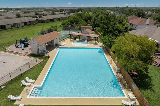 16907 Cranston Dr, Round Rock, TX 78664 - community pool featuring a residential view