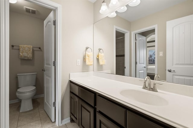 4539 Miraval Loop, Round Rock, TX 78665 - full bathroom featuring vanity, tile patterned floors, and a shower