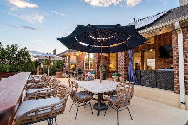 4539 Miraval Loop, Round Rock, TX 78665 - view of patio / terrace with outdoor dining space and a grill