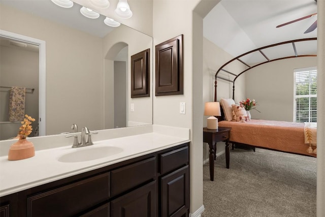 4539 Miraval Loop, Round Rock, TX 78665 - ensuite bathroom featuring vanity and ceiling fan