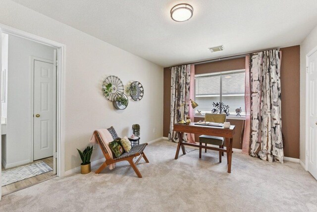 1224 Fall Creek Loop, Cedar Park, TX 78613 - home office featuring light colored carpet and baseboards