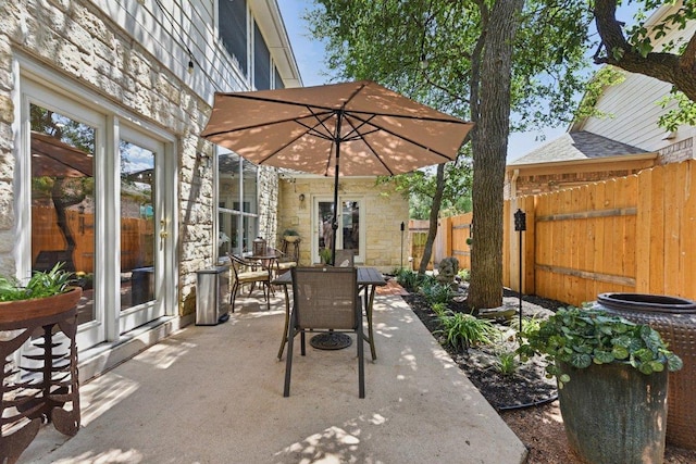 1224 Fall Creek Loop, Cedar Park, TX 78613 - view of patio / terrace with outdoor dining space