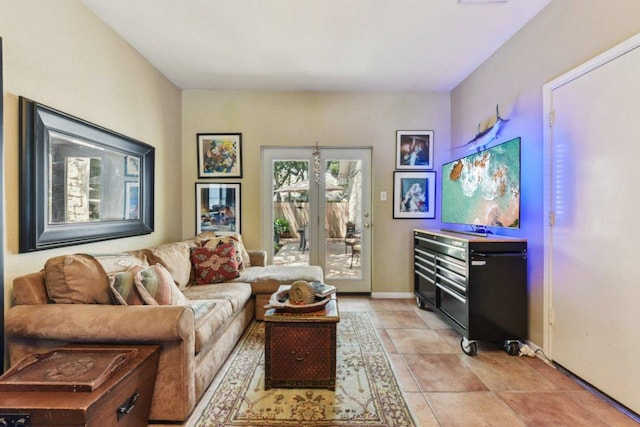 1224 Fall Creek Loop, Cedar Park, TX 78613 - living area with baseboards and light tile patterned flooring