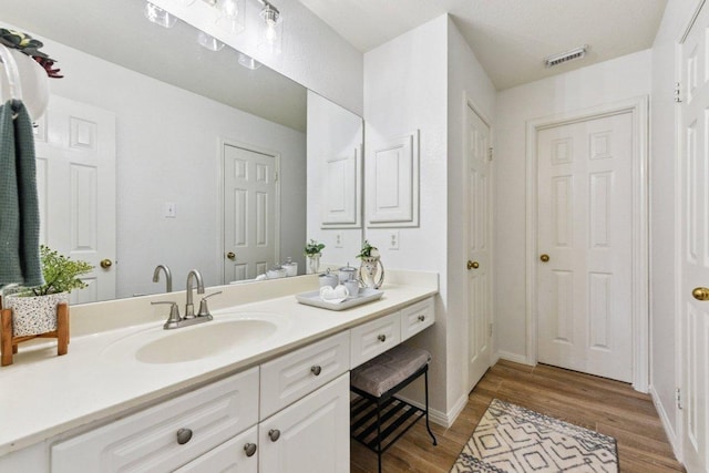 1224 Fall Creek Loop, Cedar Park, TX 78613 - bathroom featuring vanity and wood finished floors