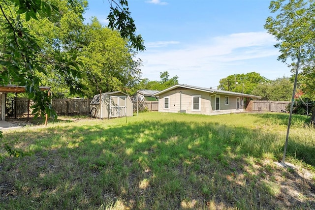 7923 Brockman St, Austin, TX 78757 - fenced backyard featuring a shed
