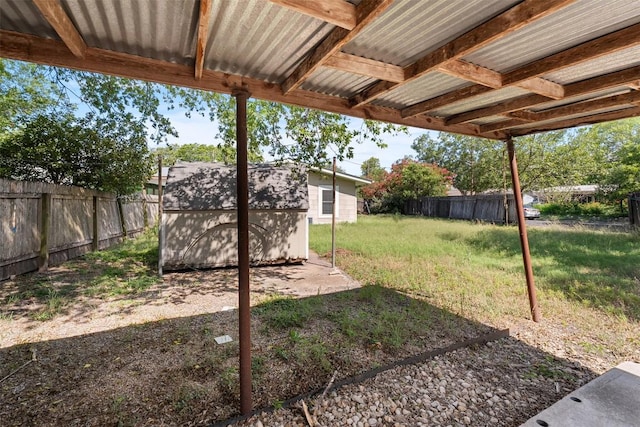 7923 Brockman St, Austin, TX 78757 - fenced backyard with a shed
