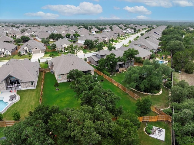 4644 Arques Ave, Round Rock, TX 78681 - aerial view of property's location with nearby suburban area and a pool area