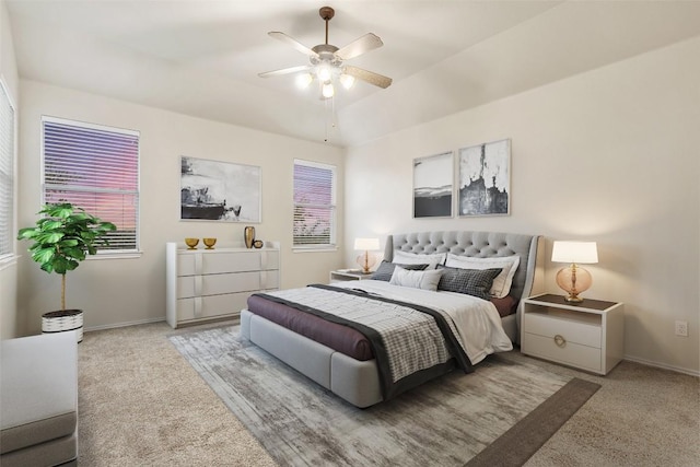 36 White Magnolia Cir, Austin, TX 78734 - bedroom featuring carpet and a ceiling fan