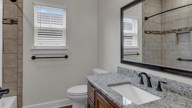 208 Rachel Loop, Burnet, TX 78611 - full bathroom featuring vanity, plenty of natural light, and  shower combination