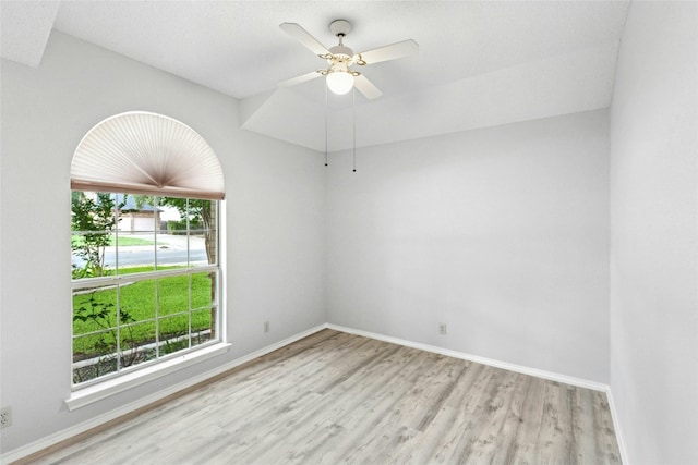 1212 Dove Cir, Cedar Park, TX 78613 - empty room with wood finished floors and a ceiling fan