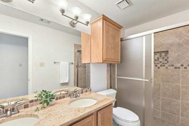 1212 Dove Cir, Cedar Park, TX 78613 - bathroom featuring a shower stall and double vanity