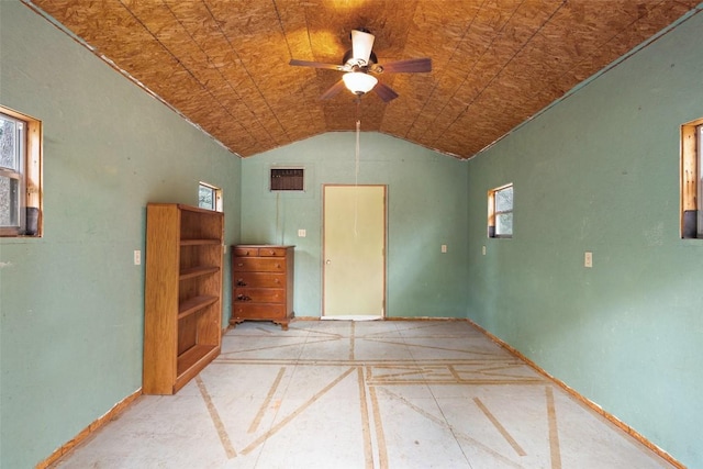 111 Sendero Blvd, Cedar Creek, TX 78612 - unfurnished bedroom with vaulted ceiling, inlaid floor details, and an ornate ceiling