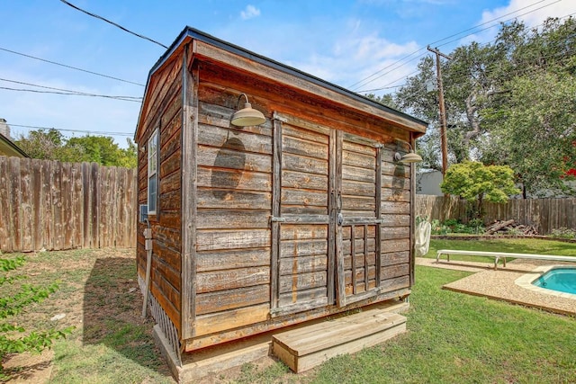 908 Hollybluff St, Austin, TX 78753 - view of shed with a fenced backyard
