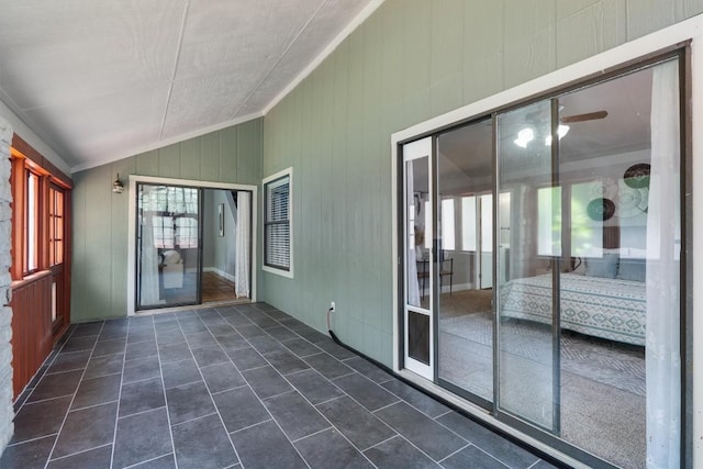 1707 Creek Bend Cir, Round Rock, TX 78681 - unfurnished sunroom featuring lofted ceiling