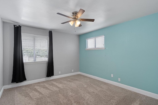 1707 Creek Bend Cir, Round Rock, TX 78681 - empty room with a ceiling fan and carpet flooring