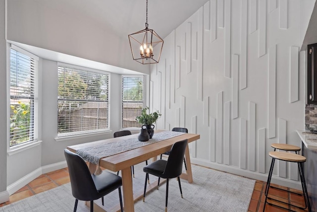 1707 Creek Bend Cir, Round Rock, TX 78681 - dining room featuring a chandelier and light tile patterned floors