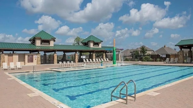 6708 Leonardo Dr, Round Rock, TX 78665 - community pool with a gazebo