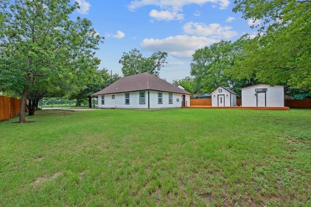 5700 Jain Ln, Austin, TX 78721 - view of yard with a storage shed
