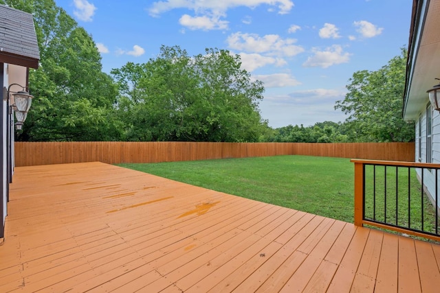 5700 Jain Ln, Austin, TX 78721 - wooden deck featuring a fenced backyard