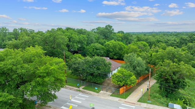 5700 Jain Ln, Austin, TX 78721 - bird's eye view of a heavily wooded area
