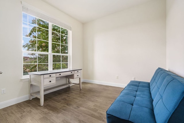 2304 Arroyo Grande, Leander, TX 78641 - living area featuring baseboards and wood finished floors