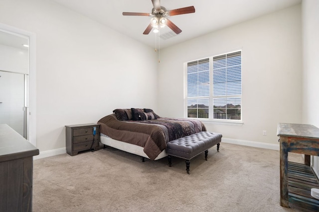 2304 Arroyo Grande, Leander, TX 78641 - bedroom featuring light carpet and a ceiling fan
