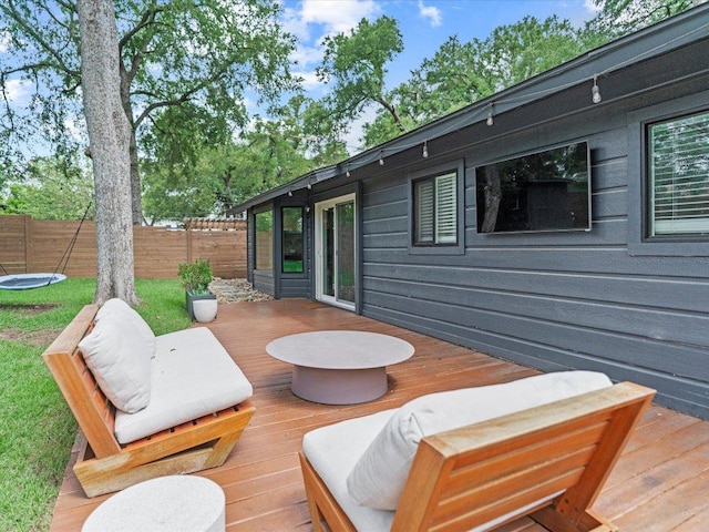 1907 Parkside Ln, Austin, TX 78745 - view of wooden terrace