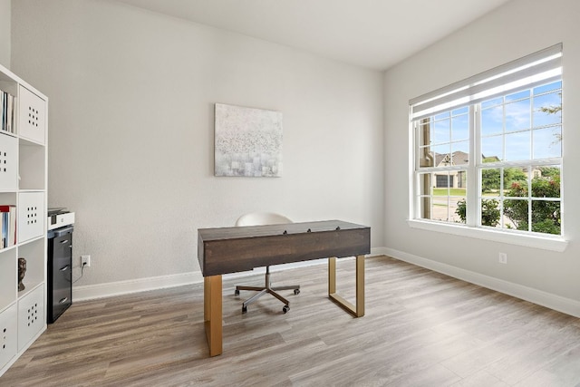 1304 Positano Pass, Leander, TX 78641 - office area with light wood-type flooring