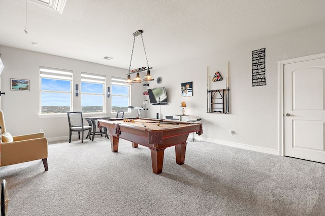 1304 Positano Pass, Leander, TX 78641 - recreation room with carpet and billiards table