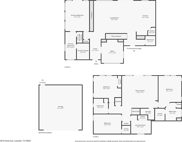 3013 Clark Ave, Lago Vista, TX 78645 - view of home floor plan