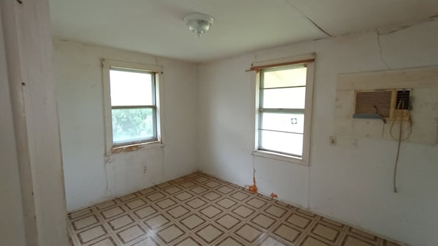 18016 Morrow St, Elgin, TX 78621 - unfurnished room with light floors and a wall mounted air conditioner